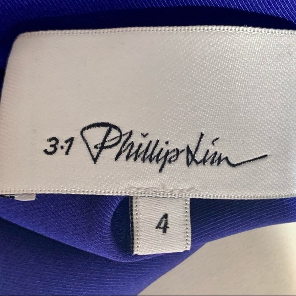 3.1 PHILLIP LIM Silk Round Neck Purple Blouse - Picture 2 of 14